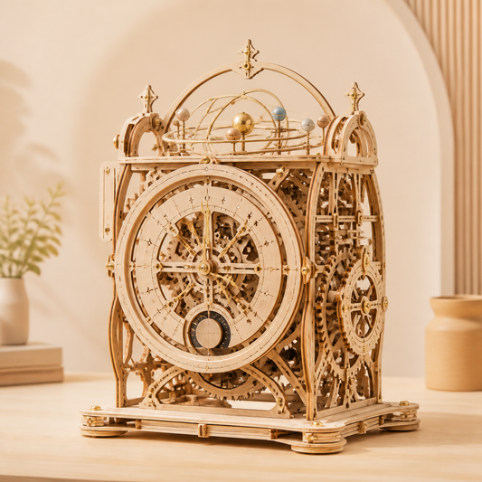 Orbis Mechanical Astronomical Clock — premium adult hobby kit