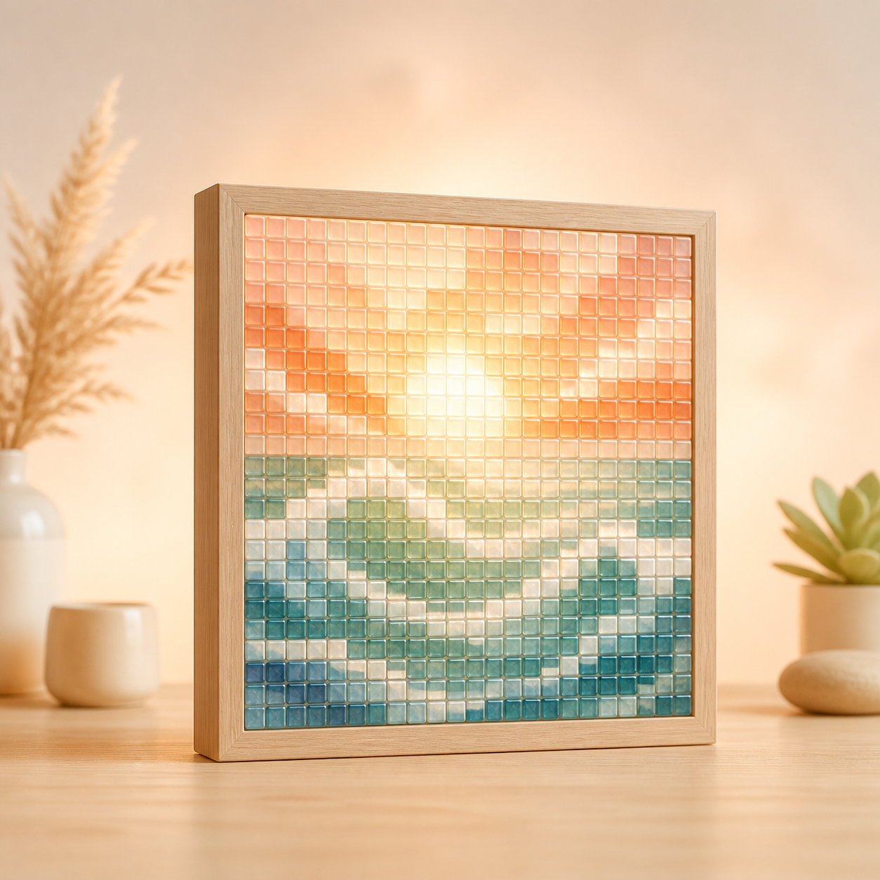 Solara Pixel Mosaic Light Panel — premium adult hobby kit