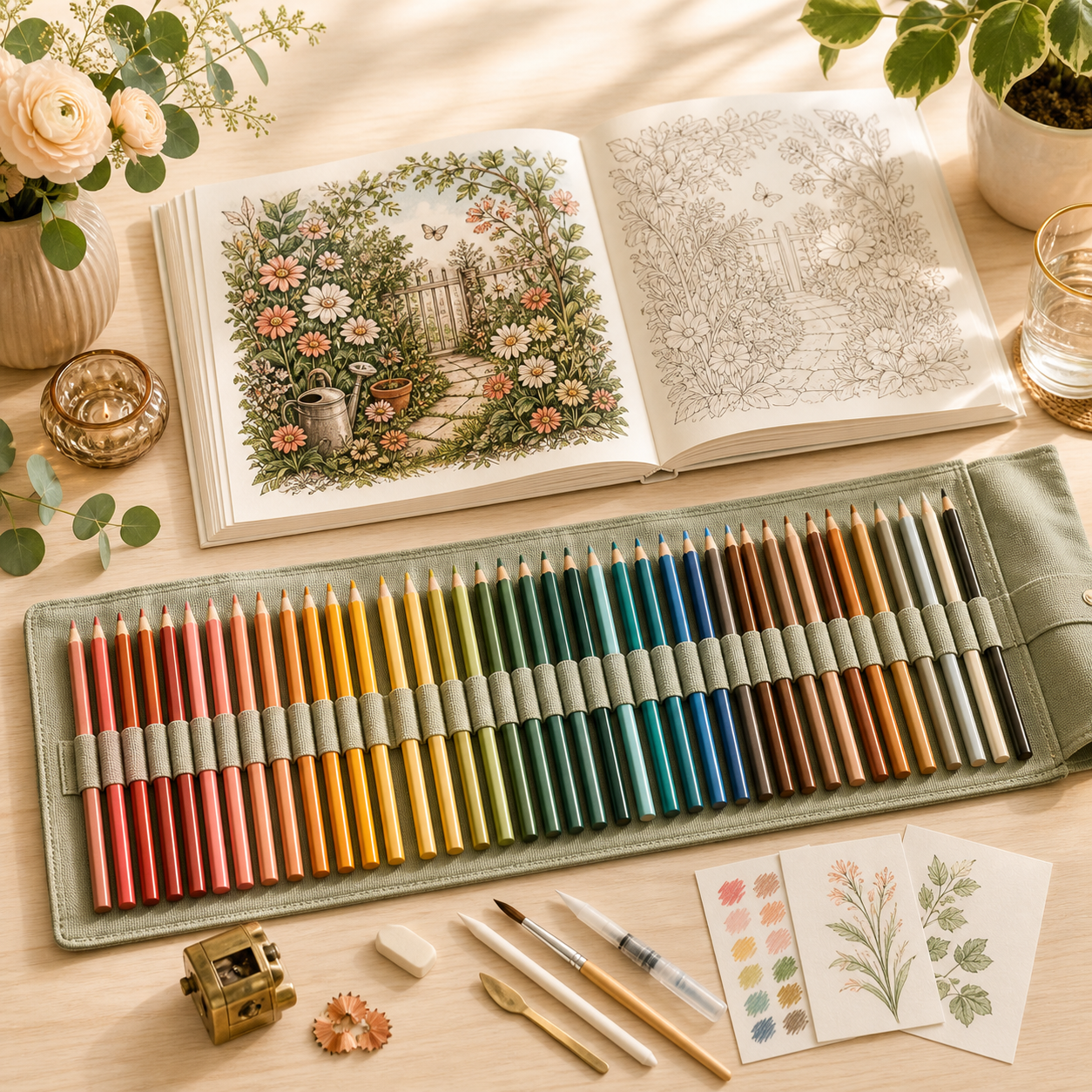 Stillgarden Coloring Studio Set — premium adult hobby kit