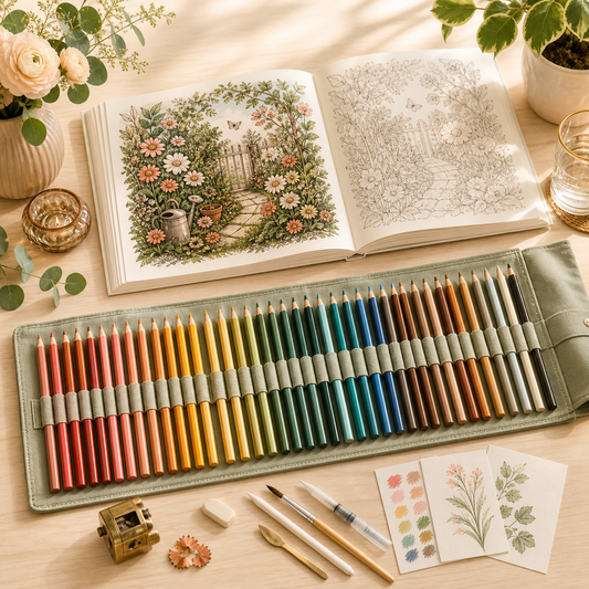 Stillgarden Coloring Studio Set — premium adult hobby kit
