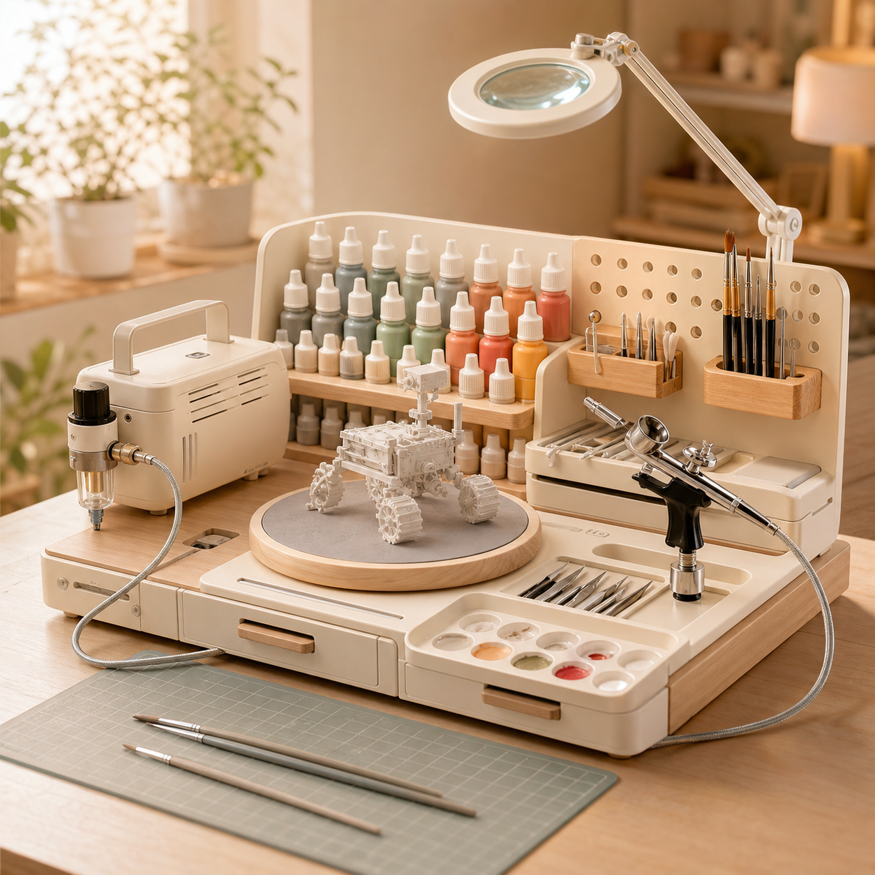 Atelier Air Model Painting Workstation — premium adult hobby kit